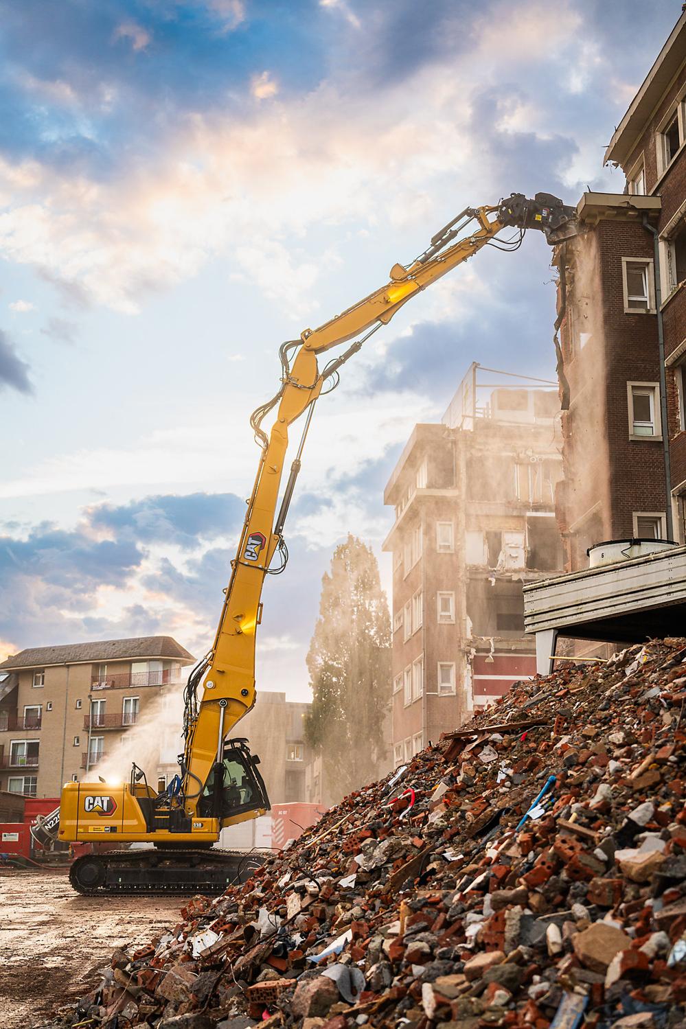 Rivningsmaskinerna ska få lysa när Caterpillar visar upp sig på Bauma. Rivningsmaskinerna ska få lysa när Caterpillar visar upp sig på Bauma.