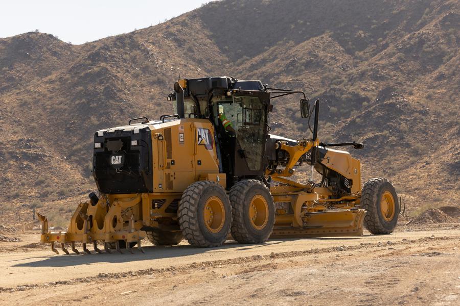 En ny Cat-hyvel får följa med till Bauma. En ny Cat-hyvel får följa med till Bauma.