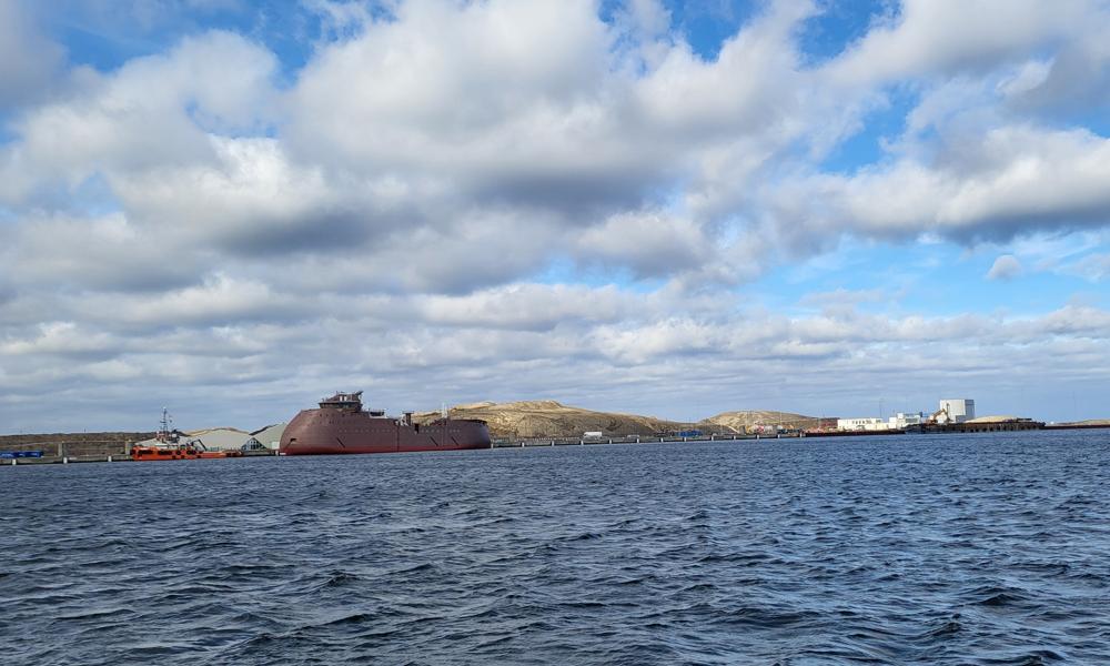 Nordhavns depotet set fra vandet. Nordhavns depotet set fra vandet.