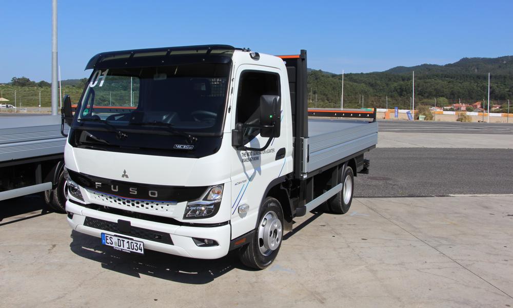 Den nye Fuso eCanter er også med på messen. Den nye Fuso eCanter er også med på messen.