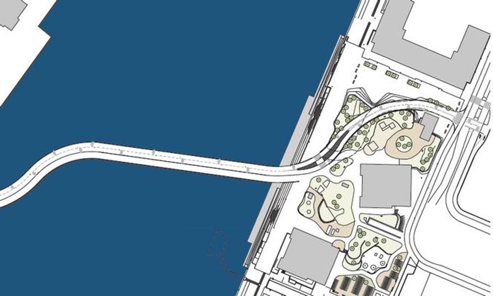 Ny bro mellem Enghave og Islands Brygge i København. Ny bro mellem Enghave og Islands Brygge i København.