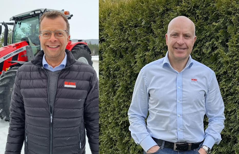 Til venstre: Jon Magne Sæter er styreleder i Maskineksperten AS og daglig leder Agri Midt-Norge AS. Til høyre står Ole Grønvold, daglig leder av Maskinsenterne AS. Til venstre: Jon Magne Sæter er styreleder i Maskineksperten AS og daglig leder Agri Midt-Norge AS. Til høyre står Ole Grønvold, daglig leder av Maskinsenterne AS.