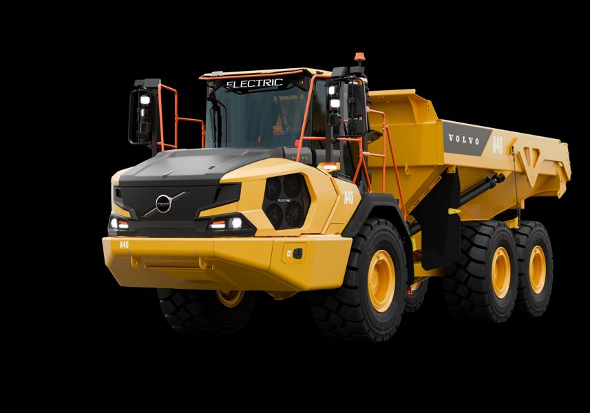 Volvo CE lanserade en eldriven dumper på Bauma 2025, här ser vi A30 Electric. Volvo CE lanserade en eldriven dumper på Bauma 2025, här ser vi A30 Electric.