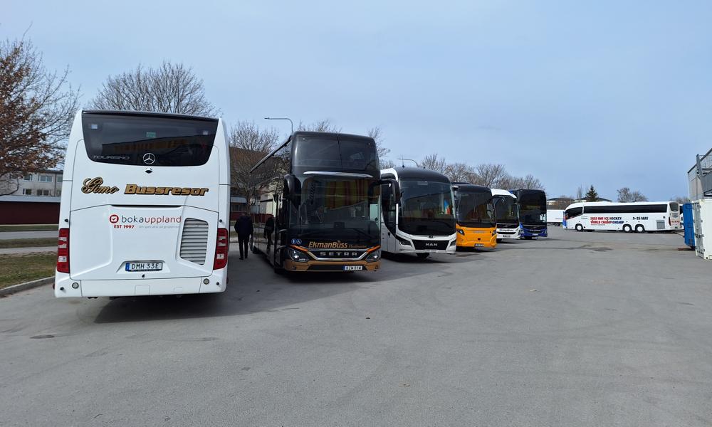 Fordonstillverkarna bjuder på totalt sju bussar i år. Fordonstillverkarna bjuder på totalt sju bussar i år.
