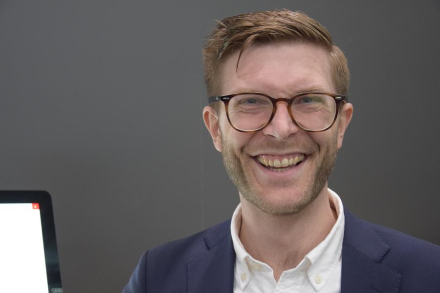 Oskar Norén, solutions sales manager på Volvo CE. Oskar Norén, solutions sales manager på Volvo CE.