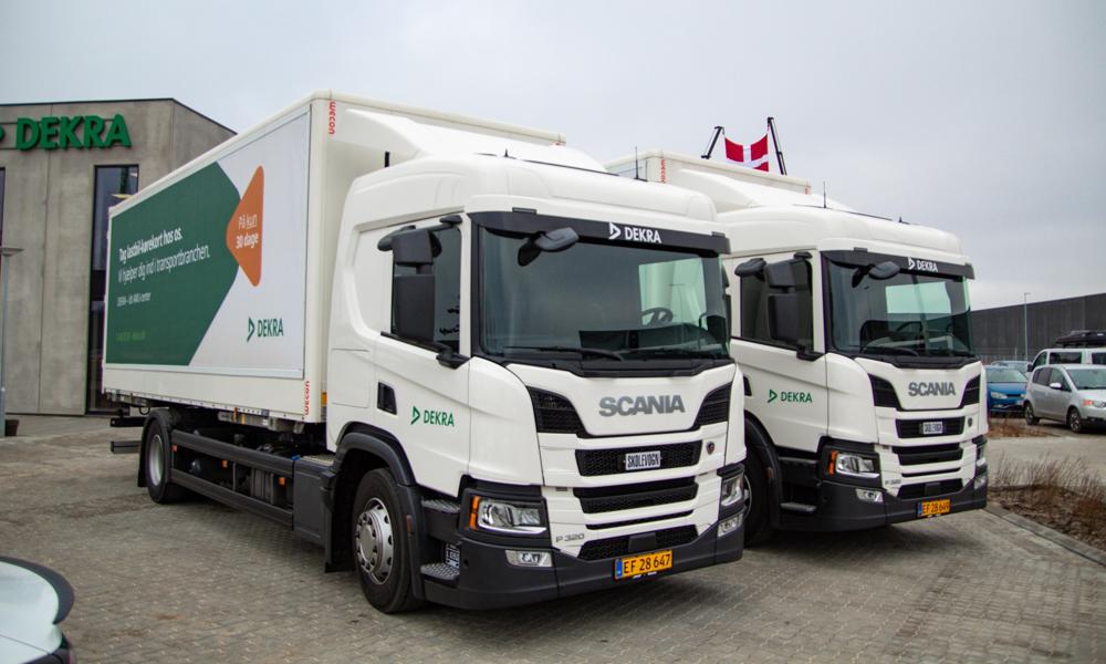 To x Scania P 320 til Dekra i det nordjyske. To x Scania P 320 til Dekra i det nordjyske.