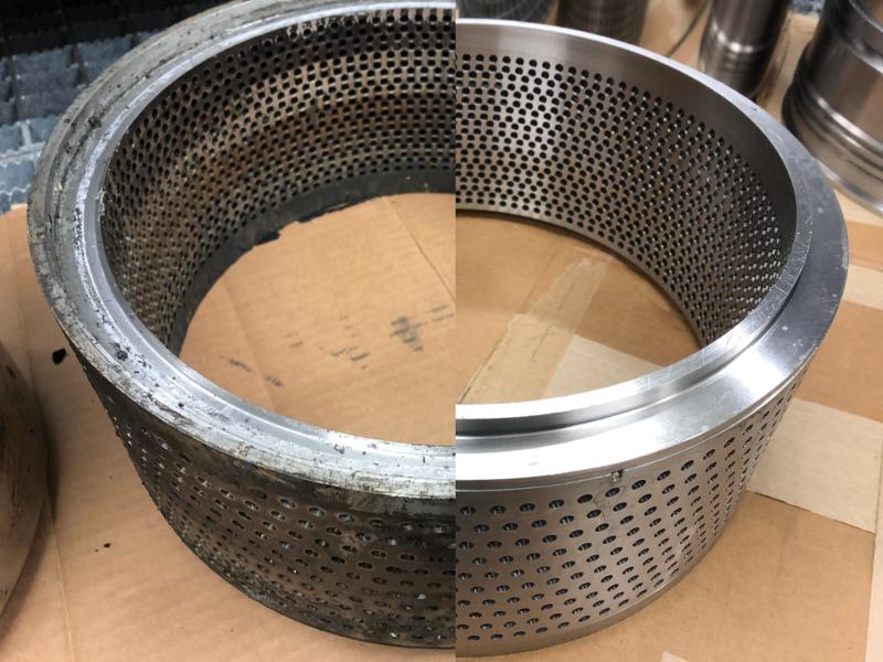 Før og etter bilde av Mokveld 12’’ ventilkomponent for bruk i olje- og gassproduksjon. Før og etter bilde av Mokveld 12’’ ventilkomponent for bruk i olje- og gassproduksjon.