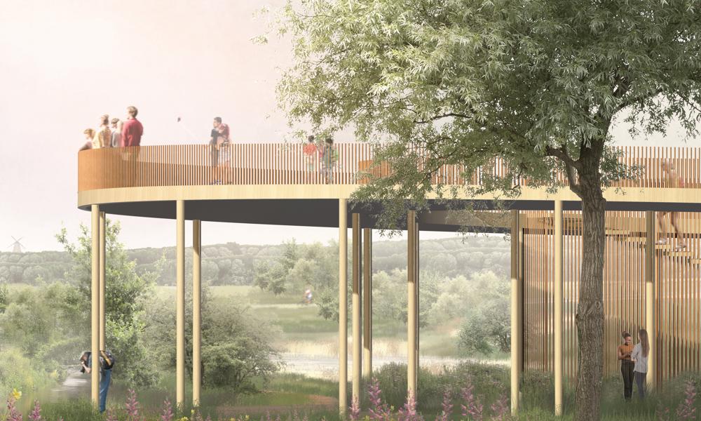 "Vandets Stemme" var et af fire forslag, der var i spil i idékonkurrencen om Fremtidens Landskabs- og Aktivitetspark i Ny Rosborg i Vejle. "Vandets Stemme" var et af fire forslag, der var i spil i idékonkurrencen om Fremtidens Landskabs- og Aktivitetspark i Ny Rosborg i Vejle.