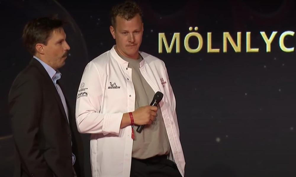 Markus Dalén och Thomas Sjögren under prisceremonin. Markus Dalén och Thomas Sjögren under prisceremonin.