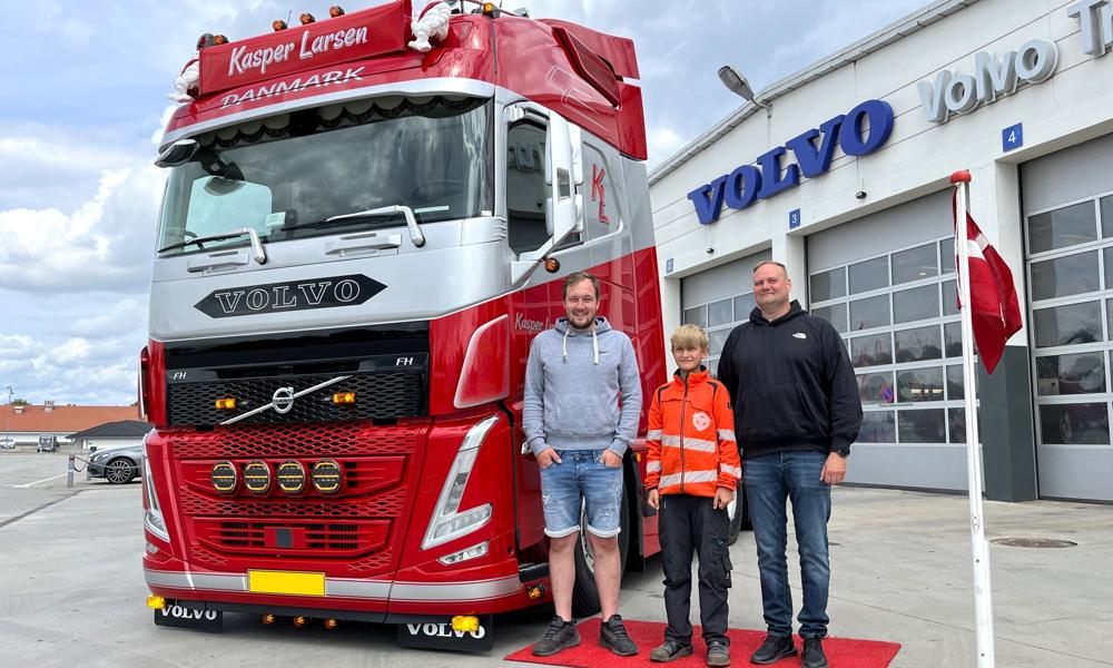 Volvo FH500 til vognmand Kasper Larsen. Volvo FH500 til vognmand Kasper Larsen.