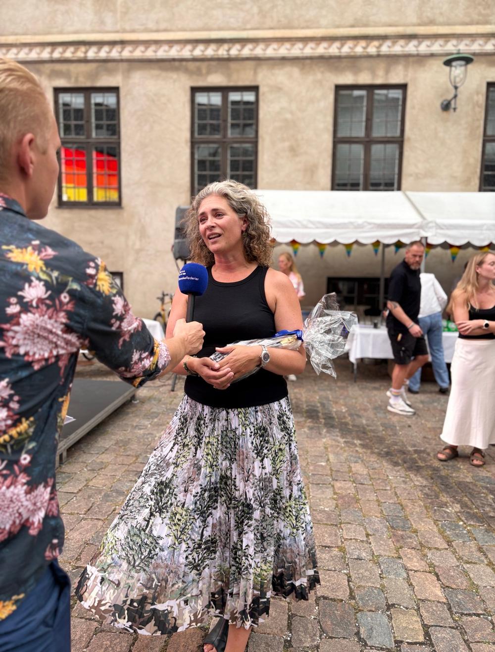 Sofie Lindegaard, der er director, Head of Group Sustainability hos DFDS, var med til at modtage prisen. Sofie Lindegaard, der er director, Head of Group Sustainability hos DFDS, var med til at modtage prisen.