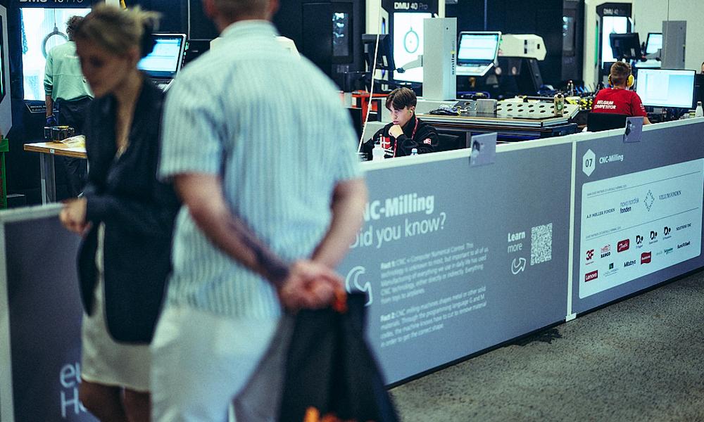 Industritekniker Noah Borup Thayssen i aktion ved Euroskills. Industritekniker Noah Borup Thayssen i aktion ved Euroskills.