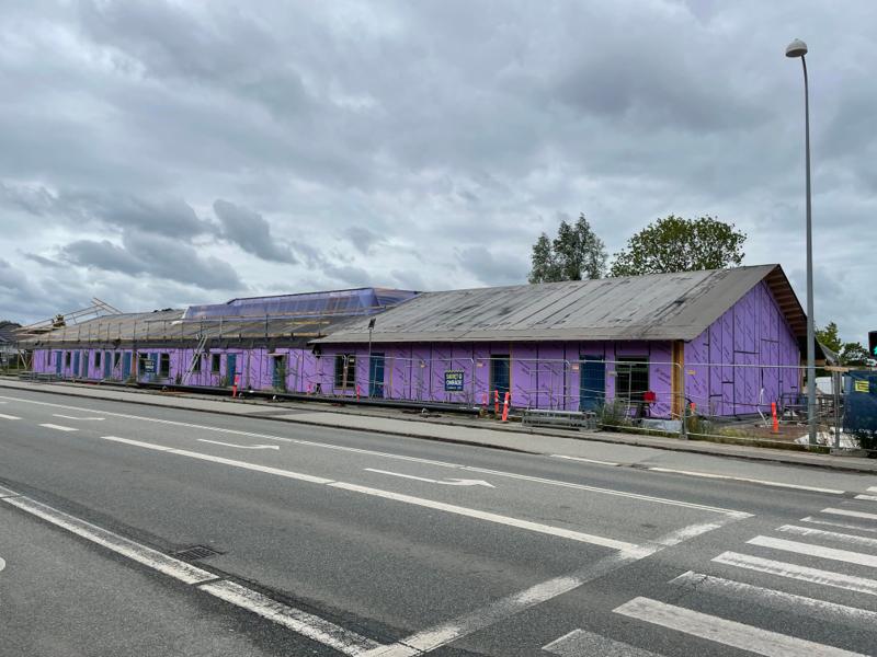 På gavlene anvendes genbrugsmursten som en del af det bæredygtige islæt. På gavlene anvendes genbrugsmursten som en del af det bæredygtige islæt.