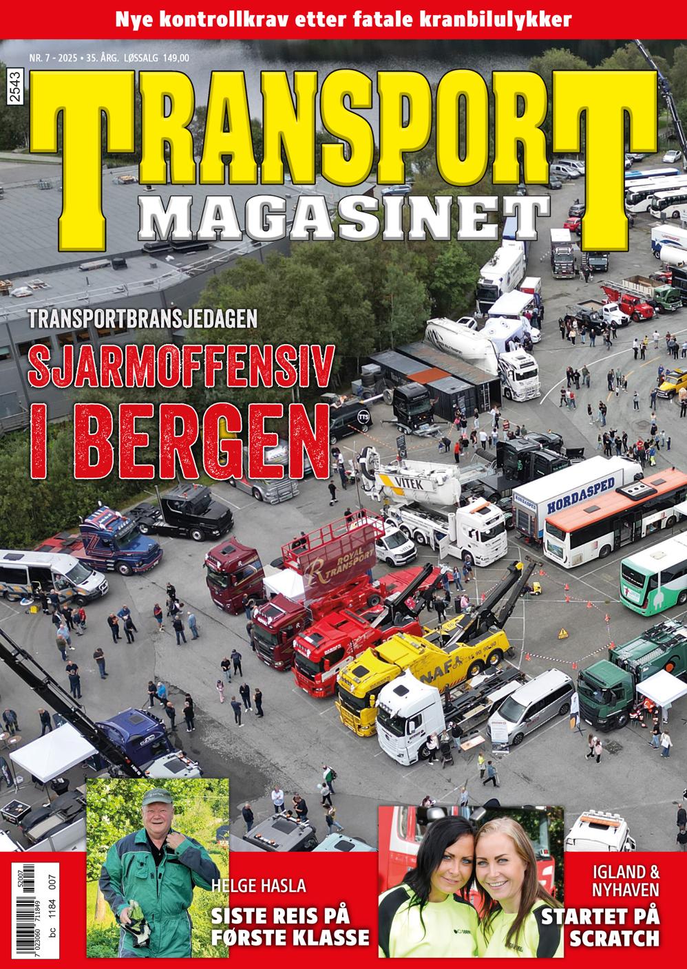TransportMagasinet 7-2025 er nå i butikkene. TransportMagasinet 7-2025 er nå i butikkene.