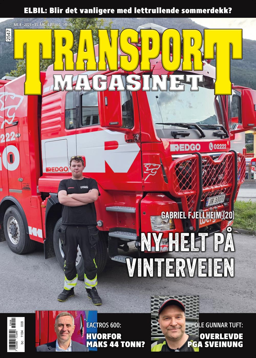 TransportMagasinet 8-2025 er nå i butikkene. TransportMagasinet 8-2025 er nå i butikkene.