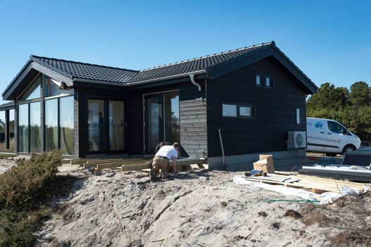 Stenhøj Husene lever af at bygge sommer- og fritidshuse. Foto: Kim Dahl Hansen. <i>Foto: Kim Dahl Hansen</i>