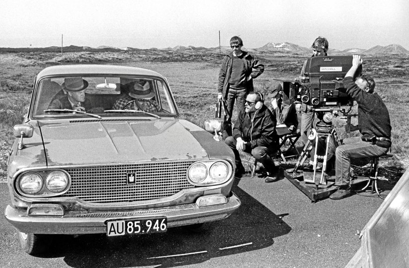Optagelserne til ”Olsen-Banden i Jylland” foregik i Hanstholm, Vigsø, Agger og Thisted i løbet af en god måneds tid i forsommeren 1971 Foto: Tage Jensen / Lokalhistorisk Arkiv for Thisted Kommune