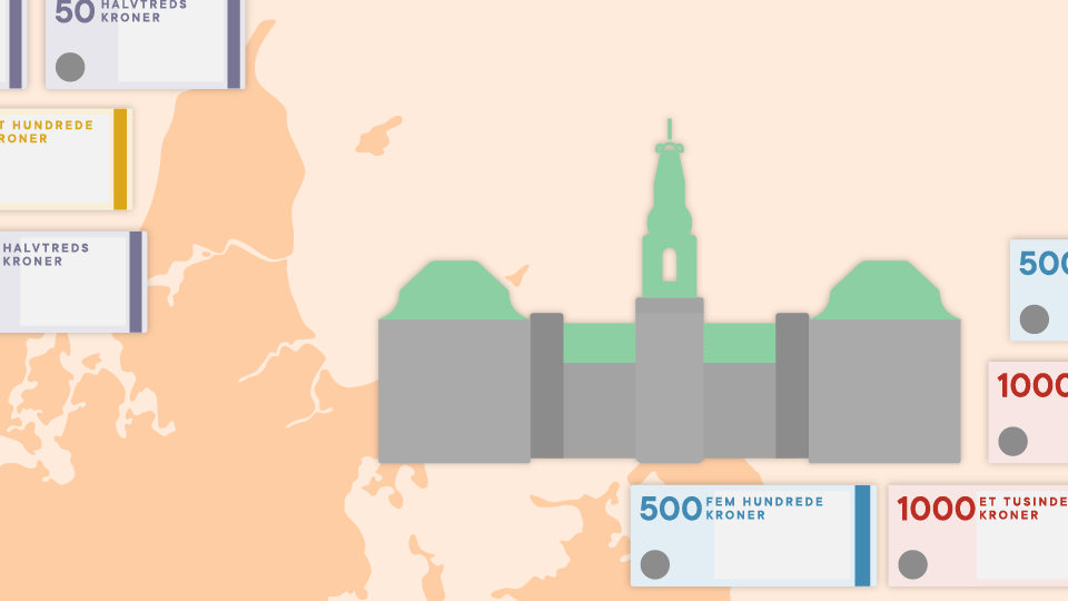 Det er "historisk betinget", at kulturinstitutioner i Nordjylland får langt mindre i statsstøtte end institutioner omkring København. Illustration: Christian Made Hagelskjær