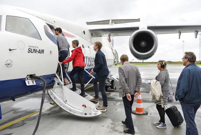 Det er slut med at gå ombord på Sun-Airs maskine til Oslo - selskabet har netop opgivet den direkte rute fra Aalborg . Arkivfoto