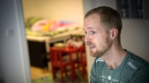 Casper Østergaard er fraskilt far til en datter på tre år. Foto: Bo Lehm <i>Bo Lehm</i>