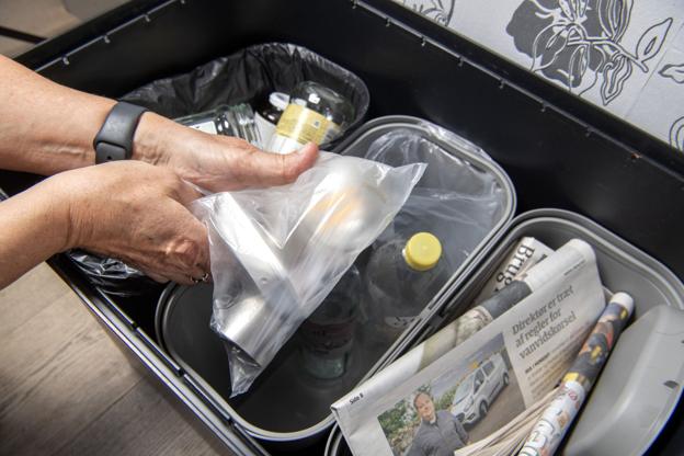 Fra 1. oktober skal borgerne i Mariagerfjord Kommune sortere endnu mere affald. Arkivfoto: Henrik Louis <i>Foto:Henrik Simonsen</i>