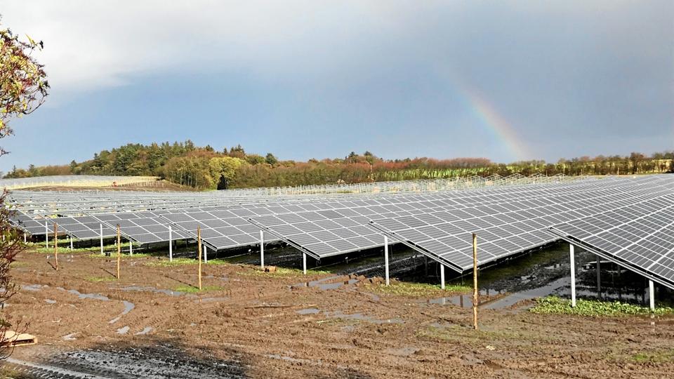 Parken i sin helhed skal efter planen tilsluttes elnettet i forsommeren 2020. Arkivfoto