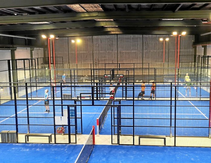 Hobros nye padelcenter rummer i alt seks doublebaner og én singlebane. Privatfoto