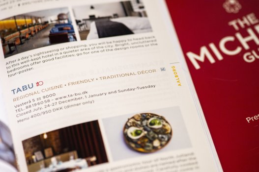 Restaurant Tabu var stadig at finde i guiden efter uddelingen i 2020. Foto: Henrik Bo <i>Foto: Henrik Bo</i>