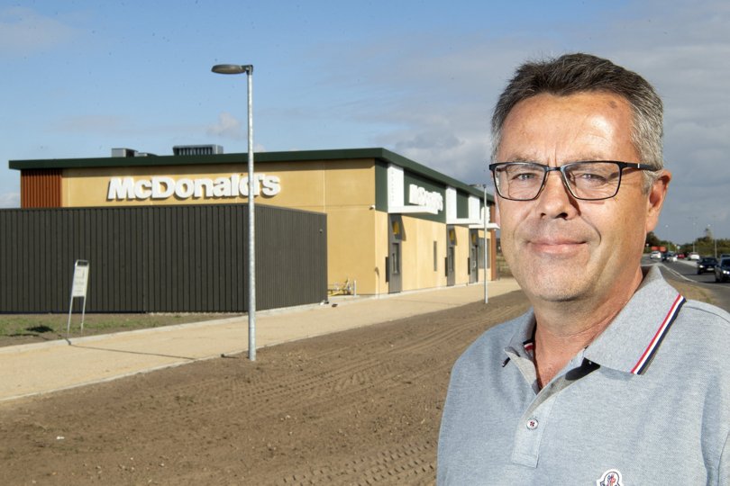 Den ny McDonald’s i Brønderslev åbner på torsdag - franchisetager Flemming Fast tror på, at den kommer til at gå godt. Foto: Henrik Louis