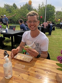 Havefesten på Lounsgården bød på masser af glade grin. Privatfoto