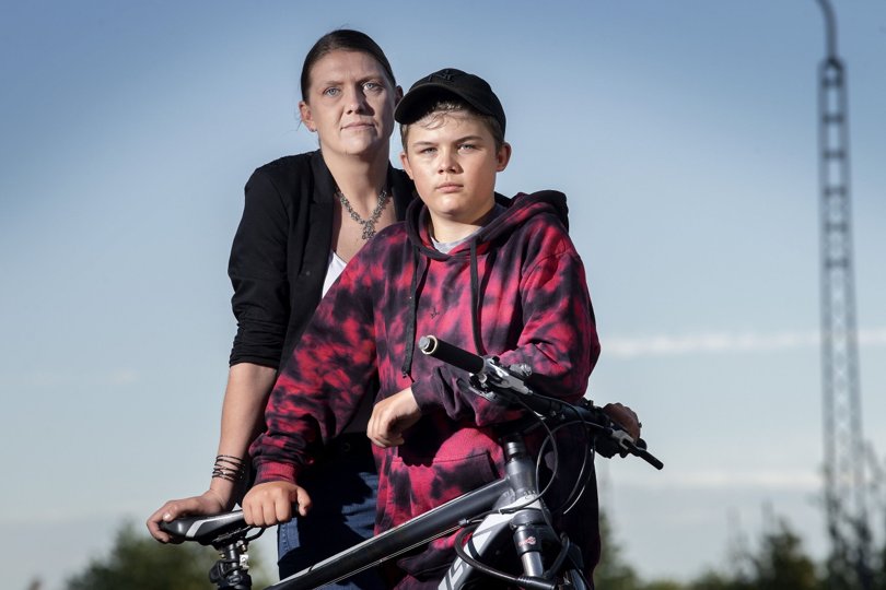 Ninna og Sander kan ikke forstå, hvordan nogen kan køre et barn ned og så stikke af. Foto: Lars Pauli <i>Foto: Lars Pauli</i>