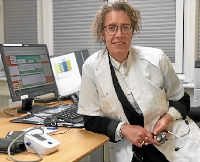 Speciallæge Bettina Meakin ønsker at etablere praksis i Haverslev i en midlertidig lægeklinik indrettet i to ledige plejeboliger tæt på ældrecentret Haversdal. Privatfoto