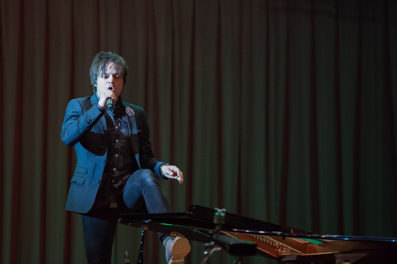 Jamie Cullum i Musikkens Hus lørdag aften. Pressefoto: Musikkens Hus