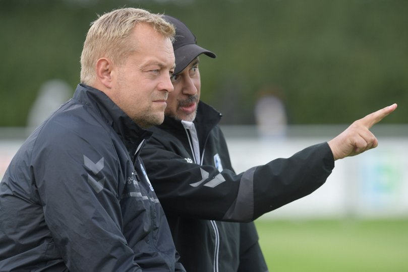 Cheftræneren er godt tilfreds med holdets placering i tabellen, men vil gerne længere op. Arkivfoto: Torben Hansen.