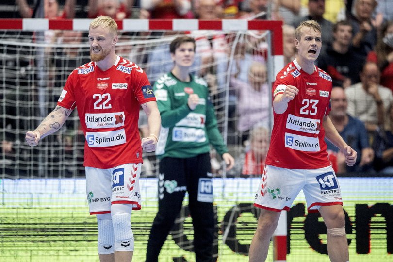 René Antonsen var på holdkortet uden at komme på banen i lørdagens hjemmekamp mod GOG, men i aften har anføreren udsigt til spilletid. Arkivfoto: Lars Pauli <i>Foto: Lars Pauli</i>