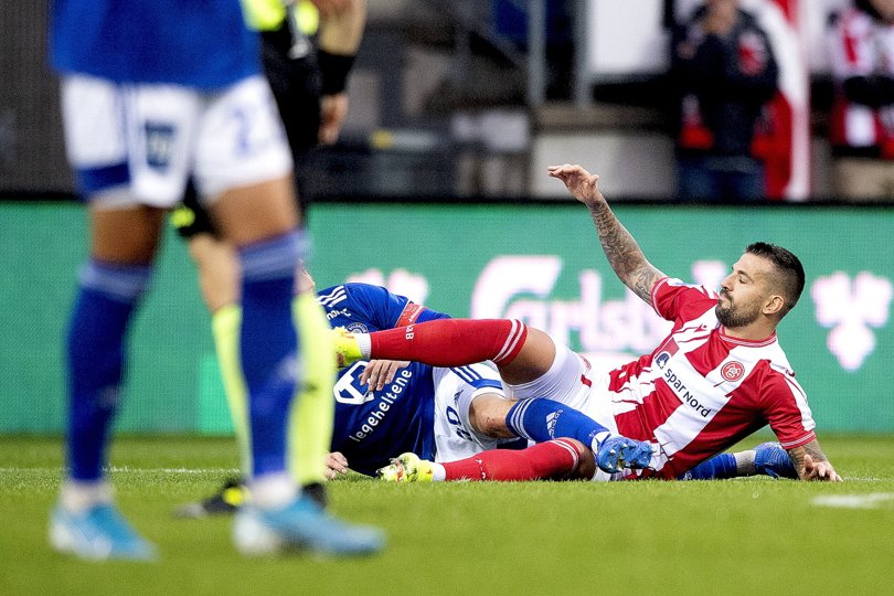 Aleksandar Trajkovski blev noteret for en flot assist i 4-0-sejren over Lyngby. Foto: Lars Pauli <i>Foto: Lars Pauli</i>