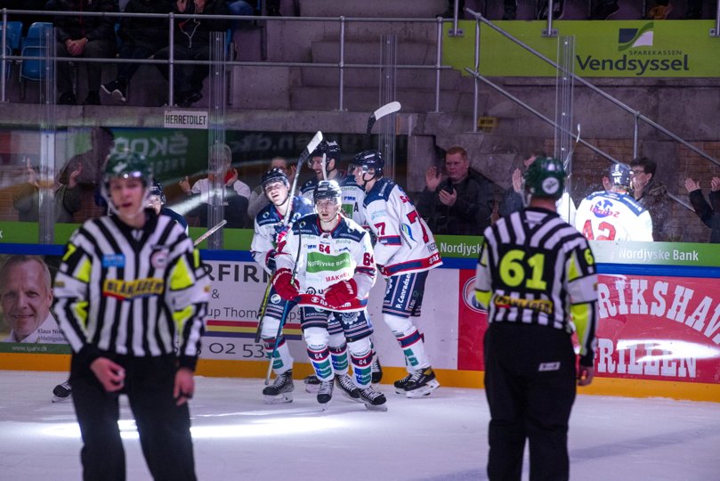 Aleksi Halme (64) vil gerne blive i Frederikshavn, men det er op til hans finske klub Jokerit, om det kommer til at ske. Arkivfoto: Henrik Louis <i>Foto:Henrik Simonsen</i>