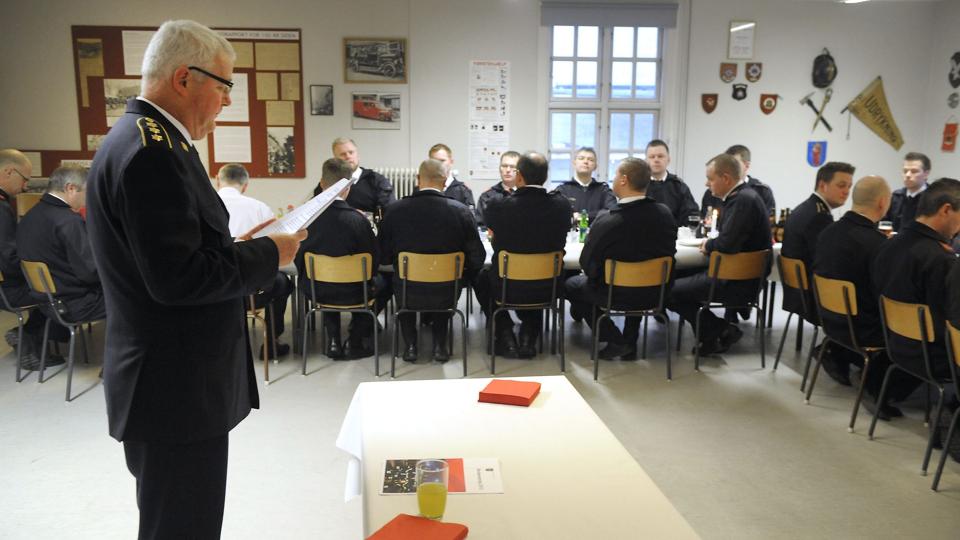 Med en årlig udgift på lidt over 200 kroner pr. borger er Thisted Brandvæsen billigt i forhold til landsgennemsnittet på 365 kroner, sagde beredskabschef Søren Funder Larsen. Foto: Peter Mørk <i>Foto: Peter Mørk</i>