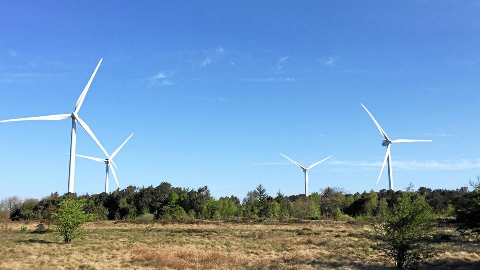Sådan ser vindmølleparken ved Holstebro ud.PR foto