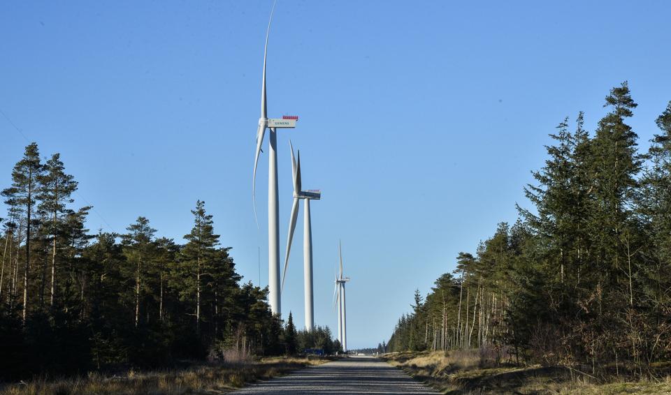 Testcenteret i Østerild Plantage giver mulighed for at teste vindmøller i maksimalt 330 meters højde. Det kommende testecenter skal have mulighed for at test vindmøller på op til 450 meter, <i>Arkivfoto: Peter Mørk</i>
