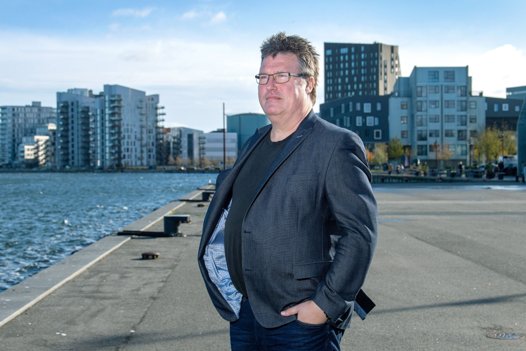 Ifølge Jesper Veiby har Aalborg i de sidste mange år gennemgået en positiv udvikling fra industri- og havneby til universitetsby. Foto: Bente Poder <i>Foto: Bente Poder</i>