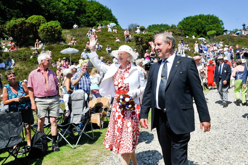 Tilbage i 2012 ved den 100. udgave af Rebildfesten deltog Dronningen også. <i>Arkivfoto: Claus Søndberg</i>