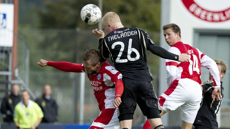 Rasmus Thelnsder får sin første Superliga-start i kampen mod OB. Foto: Henrik Bo <i>Foto: Henrik Bo</i>