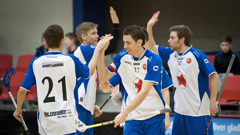 Der skal fremover jubles endnu mere over floorball i Frederikshavn.Foto: Peter Broen <i>Peter Broen</i>