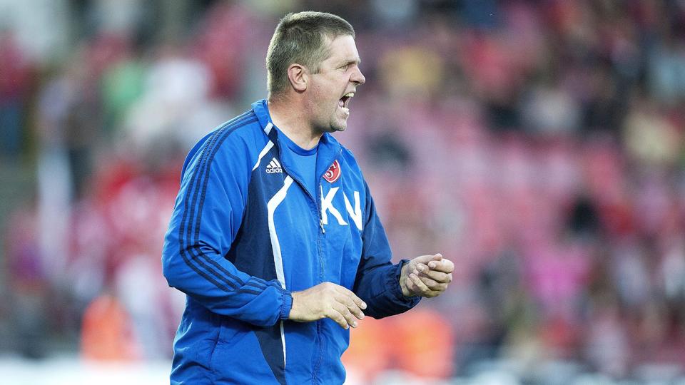 Kent Nielsen fik svar på flere spørgsmål i testkampen mod Randers FC. Foto: Lars Pauli <i>Lars Pauli</i>