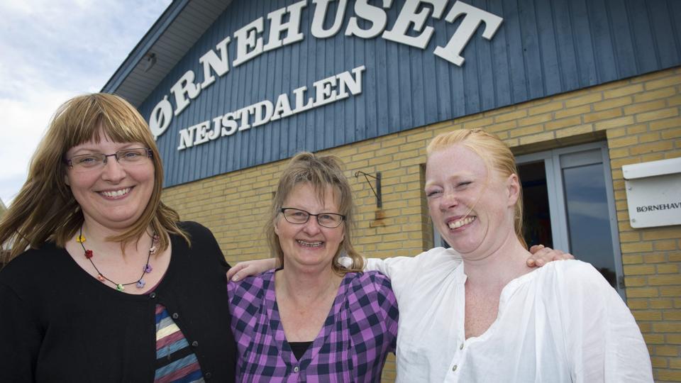 Ann Vestergaard, Eva Johansen og Susanne Vestergaard er blandt de heldige vindere. Foto: Hans Ravn <i>Hans Ravn</i>