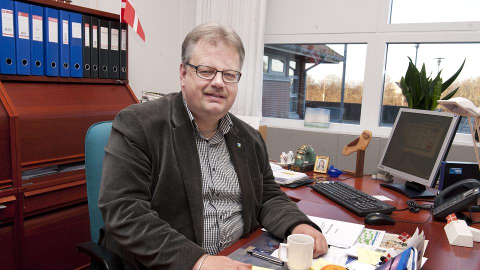 Borgmester Mogens Gade (V) er tilfreds med resultatet af budgetforhandlingerne, selv om det betyder en skattestigning, der ikke er Venstres kop te. - Den skal til for at sikre en robust økonomi, fastslår han. Foto: Grete Dahl <i>Grete Dahl</i>