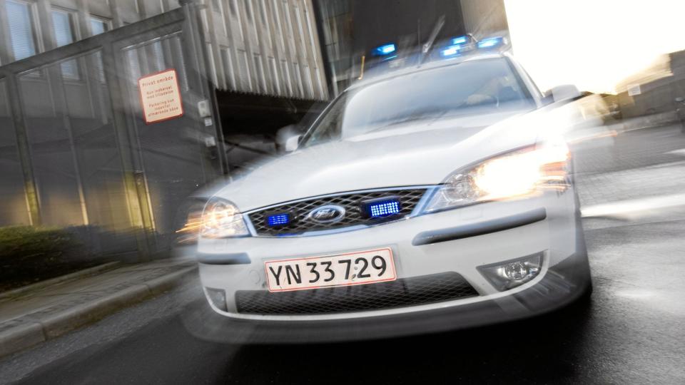 To biler stødte sammen på Rørdalsvej i Aalborg. Arkivfoto <i>Pressefotograf Henrik Bo</i>