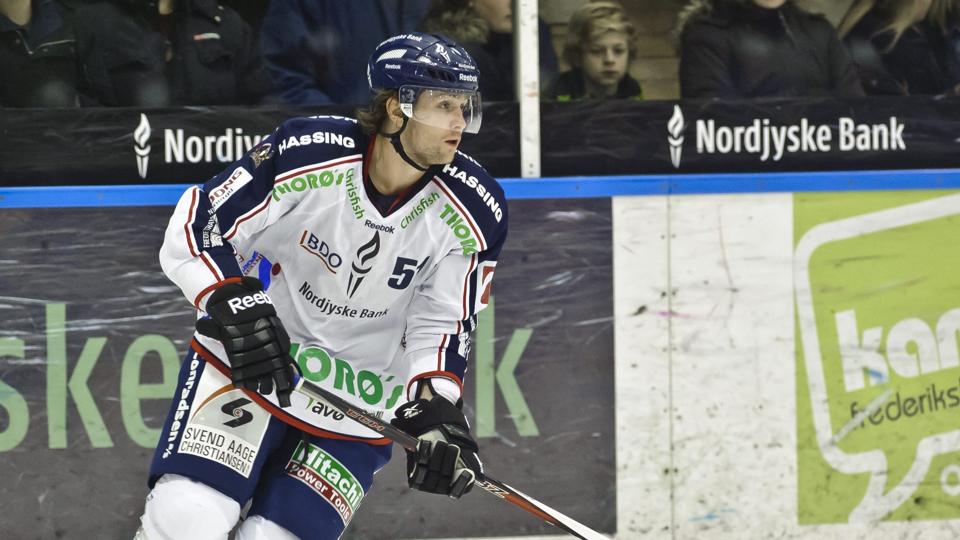 Zach Smith scorede i sin første hjemmekamp for White Hawks. Foto: Martin Damgård