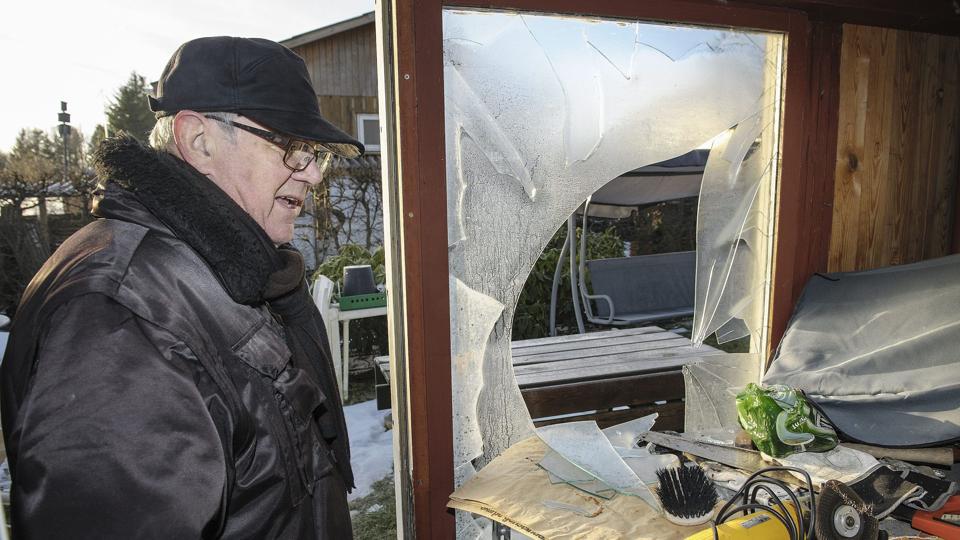 Frede Kjærsgaard er kasserer i haveforeningen Lille Bangsbo i Frederikshavn, og han er klar til at danne et vagtværn. Foto: Peter Broen <i>Peter Broen</i>